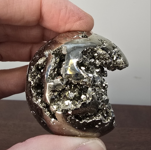 Pyrite Crystal Sphere 49mm - Picture 13 of 17